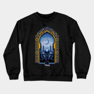 Mosque's View Blue Crewneck Sweatshirt